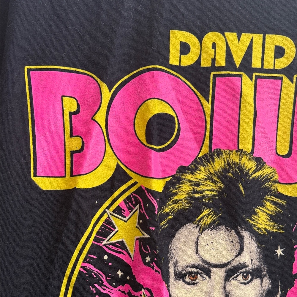 Merch Traffic Size 2X David Bowie Cotton Graphic T-Shirt in Black from Nordstrom - Picture 6 of 12